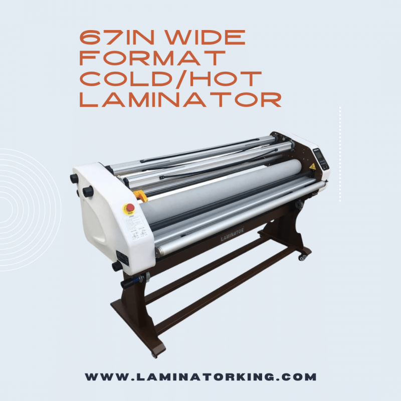 67in Wide Format ColdHot Laminator wide format laminator